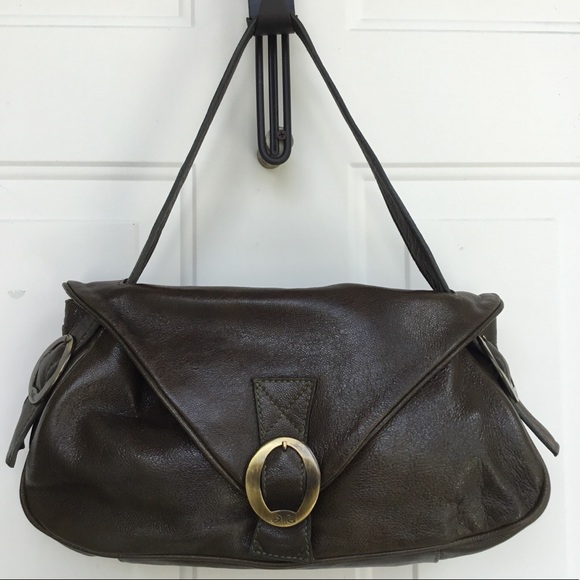 Leather Green Moss Hobo Bag - Picture 2 of 11